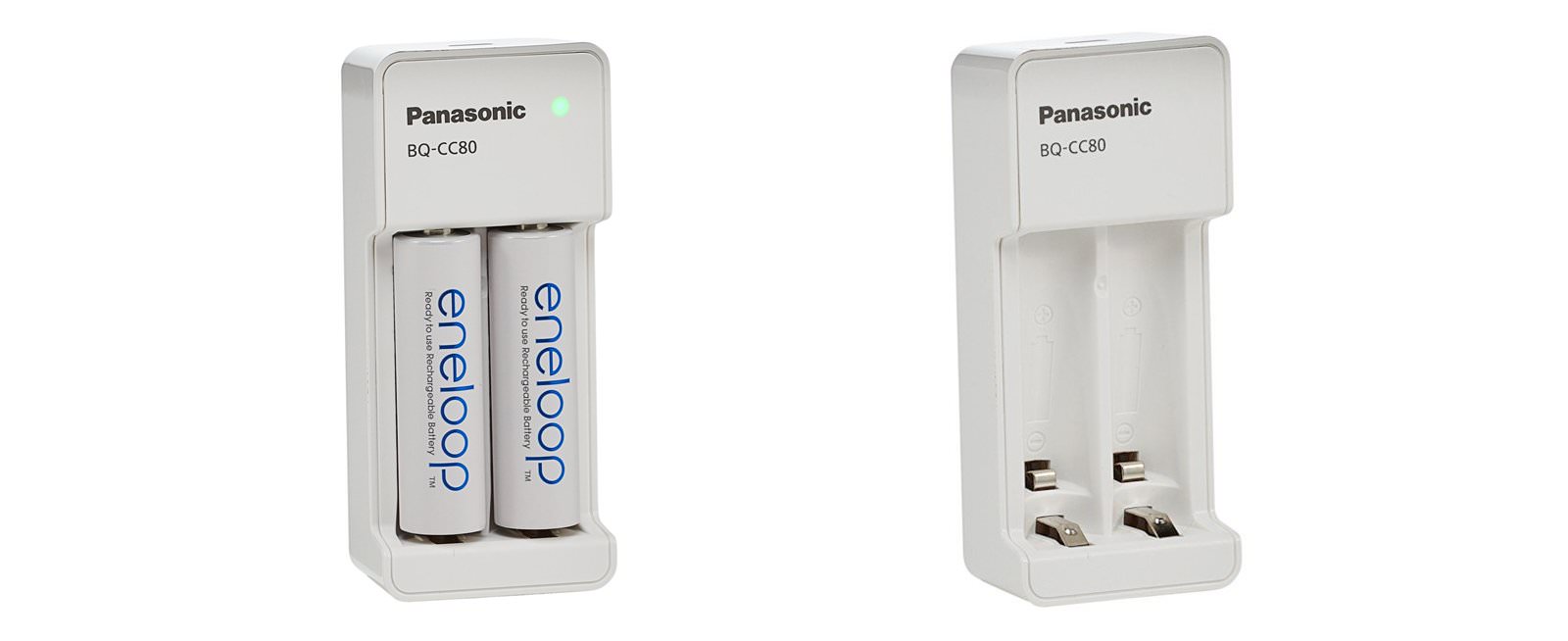 Panasonic BQ-CC80 batterijlader en Eneloop batterijen