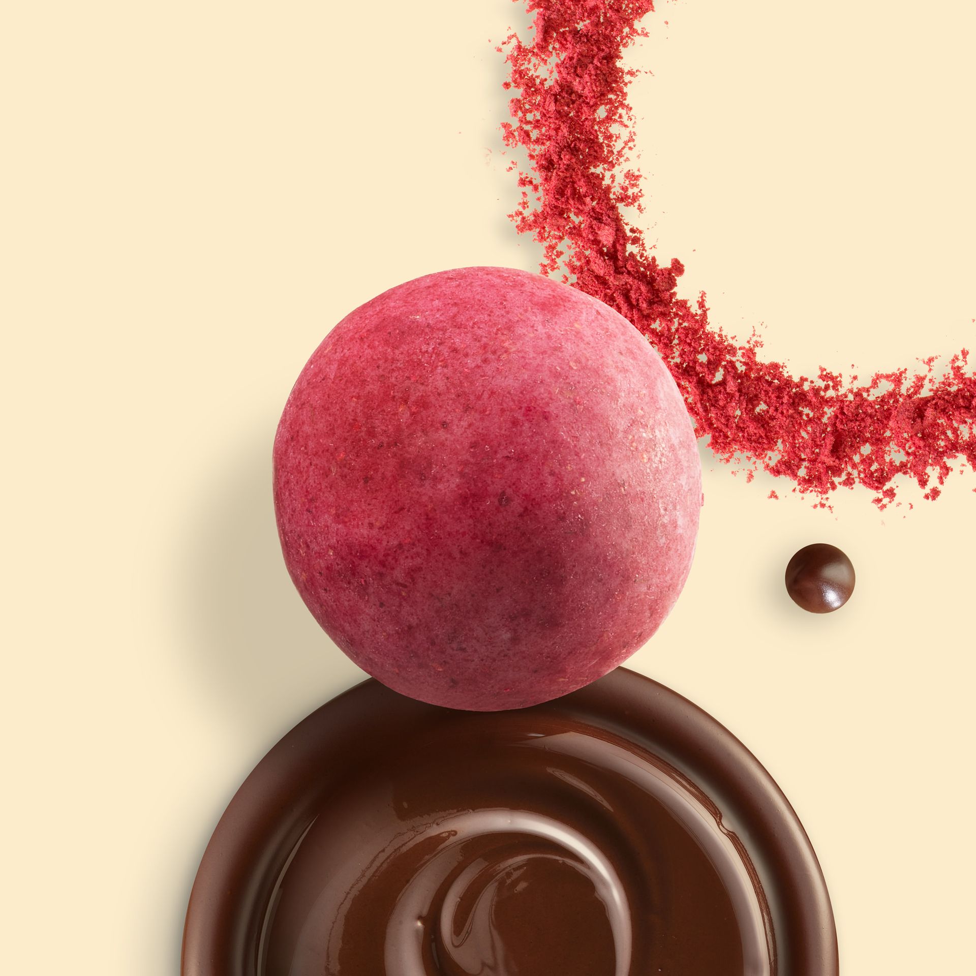 Maison Macolat Robijn Chocolade Macadamia met ingrediënten