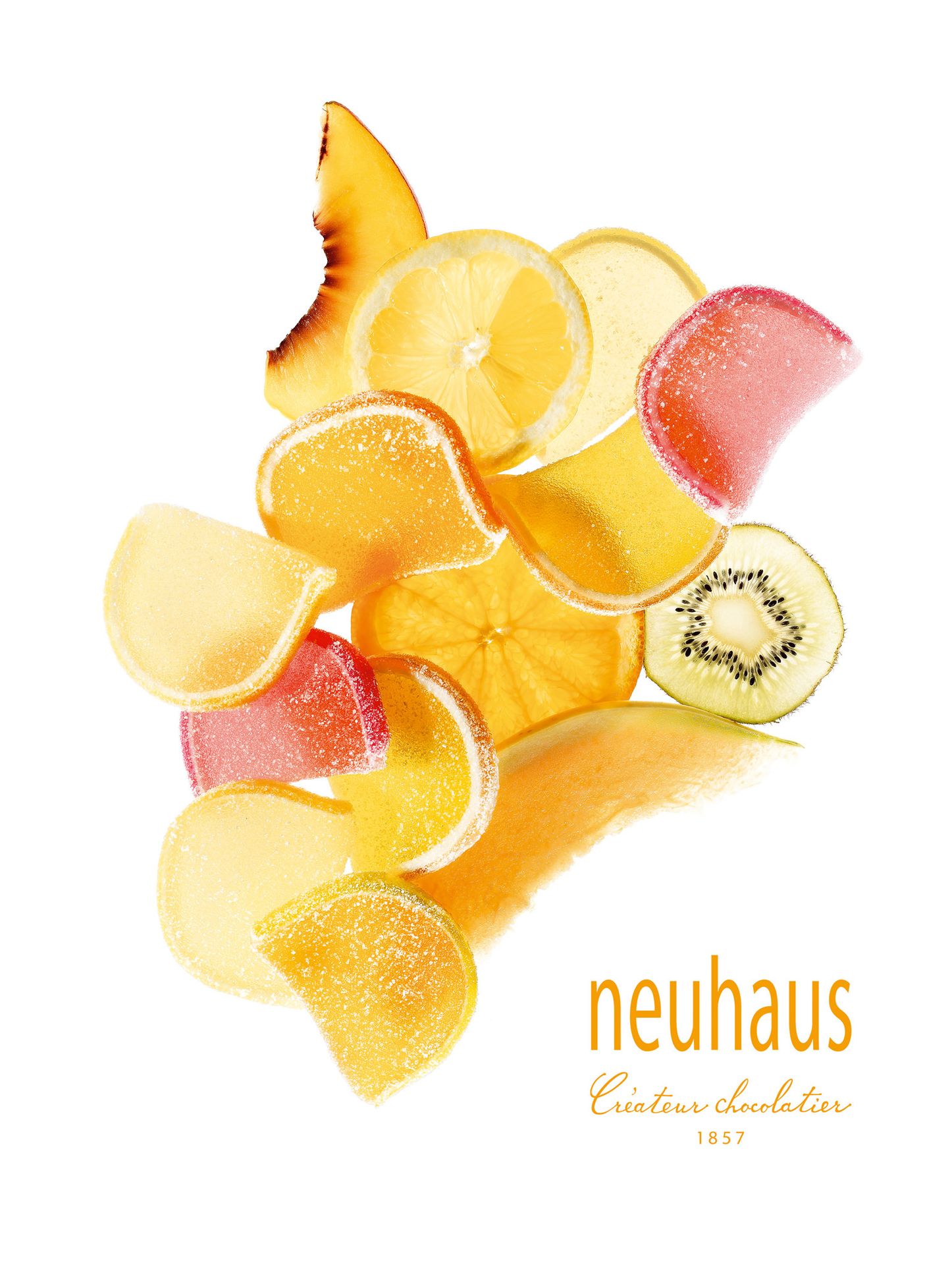 reclame foto Neuhaus pâtes de fruit