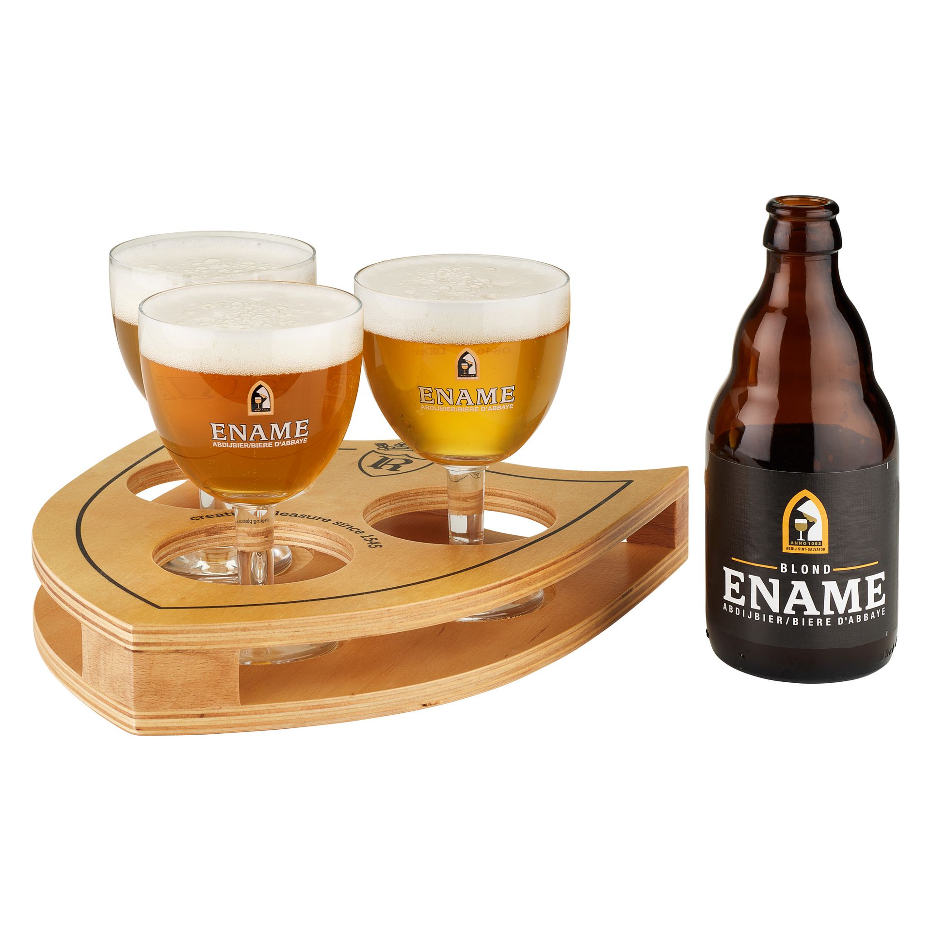 Ename blond bier brouwerij Roman productfoto