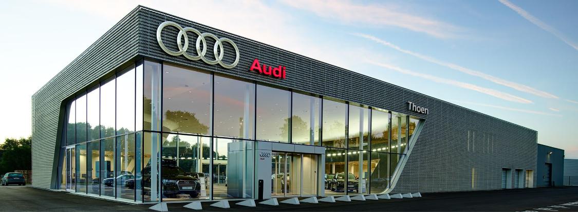 Audi Thoen Hofstade showroom architectuur fotografie